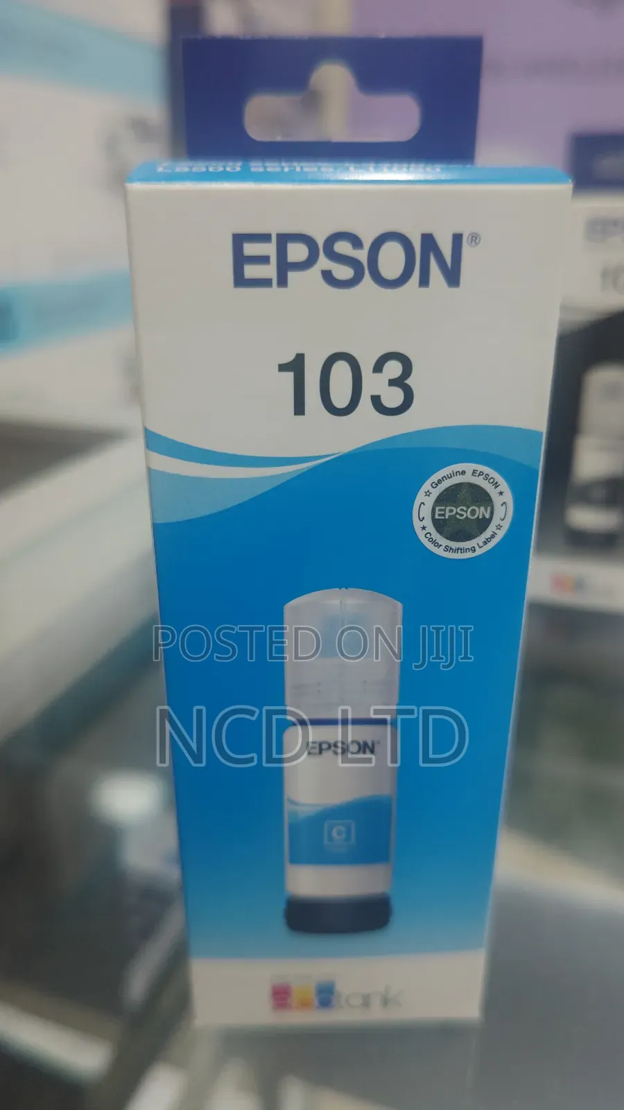 Epson Ecotank Ink Bottle 103cy Cyan for 3111,3150 ,3210,3250