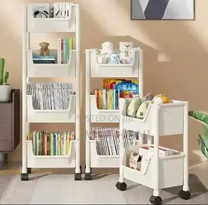 4-Layer Trolley Bookshelf / Kitchen Storage Rack
