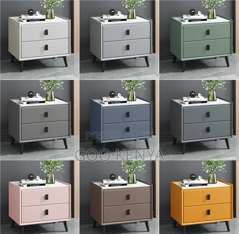 Home Cabinet;Modern Rock Slab Solid Wood Table With Soft-Close Drawers