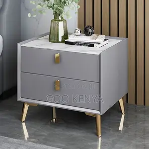 Home Cabinet;Modern Rock Slab Solid Wood Table With Soft-Close Drawers