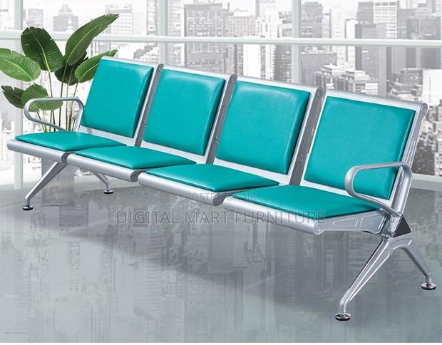 3 Seater Blue Communal Seating Bench - thumbnail 3