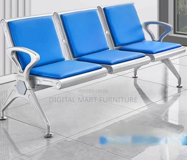 3 Seater Blue Communal Seating Bench - thumbnail 6