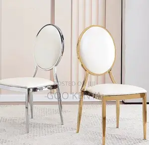 Home Chair; Durable Gold Chromed Banquet Seating Chair for Events