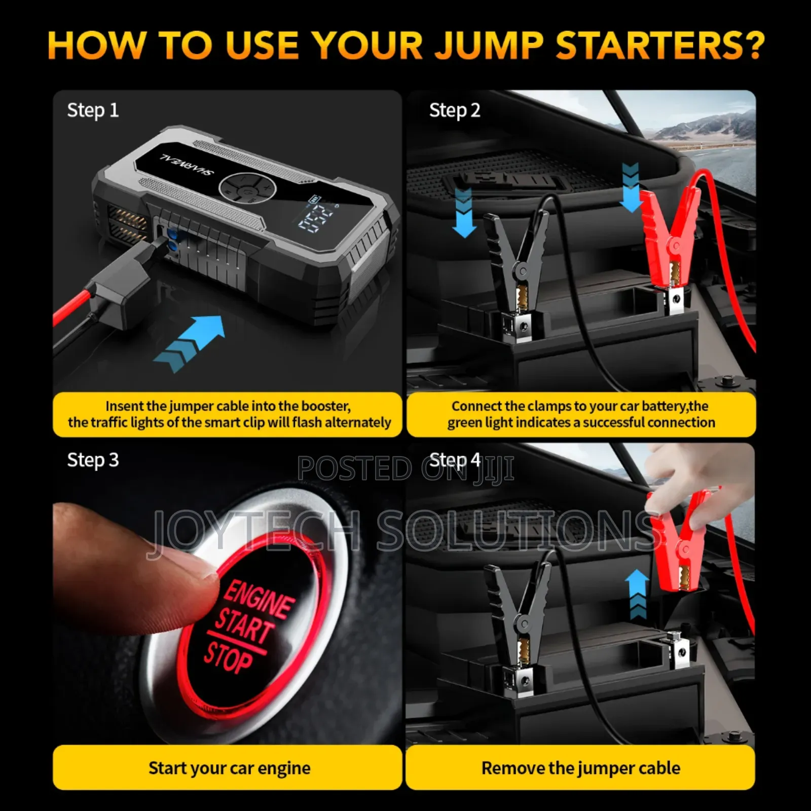 Car Battery Jumpstarter Emergency Super Capacity of 8000mah to 12000ma