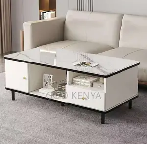 Home Table; White Rectangular Designer Centre Table for Living Room