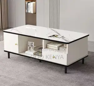 Home Table; White Rectangular Designer Centre Table for Living Room