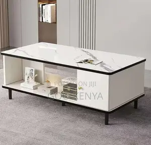 Home Table; White Rectangular Designer Centre Table for Living Room
