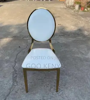 Home Chair; Heavy-Duty Gold Metal Banquet Chair Designed for Events