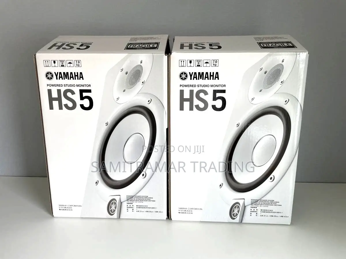 Hs5 Yamaha 5" Bi-Amplified Bass-Reflex Nearfield Studio Monitors Pair