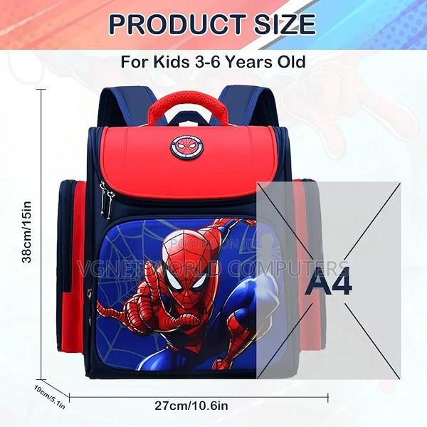 School Bags Spider Man Cartoon Themed