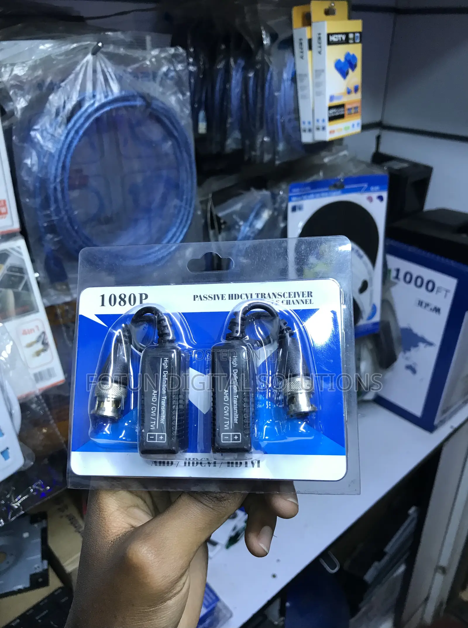 1080p Hdcvi Passive Transceiver - Extend CCTV Camera Signal Easily