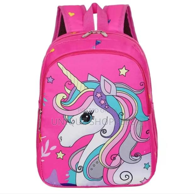 Unicorn Cartoon Theme School Bag* - thumbnail 3