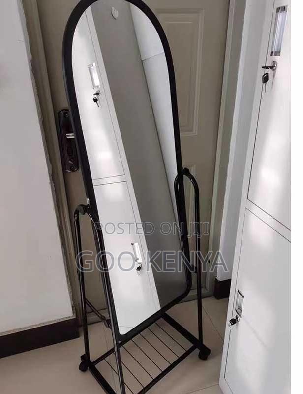 Home Mirror; Movable Home And Commercial Full-body Mirror With Storage