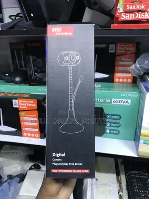 Streamer Webcam With Glass Lens Adjustable Stand - True Color Hd