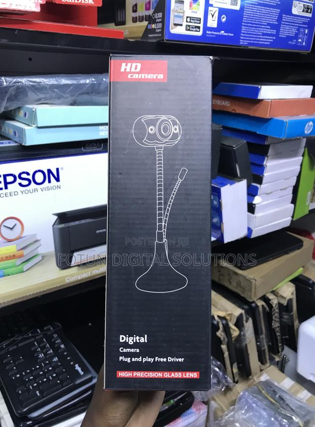Adjustable Hd Webcam With Clear Glass Lens Stand - Plug Play Usb
