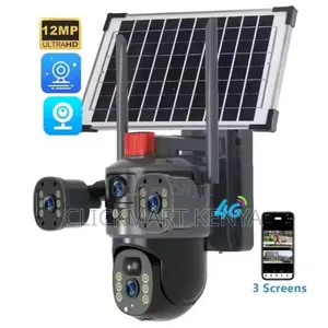 Solar Camera , 3lens 4g 360° CCTV Wifi Enabled