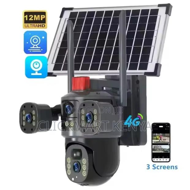 Solar Camera , 3lens 4g 360° CCTV Wifi Enabled - thumbnail 2