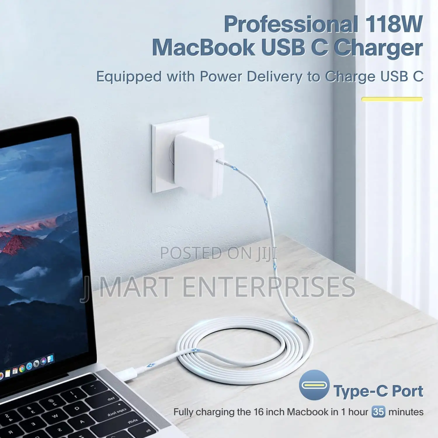 Mac Book Pro Charger - 118w Usb C Fast Charger Power Adapter