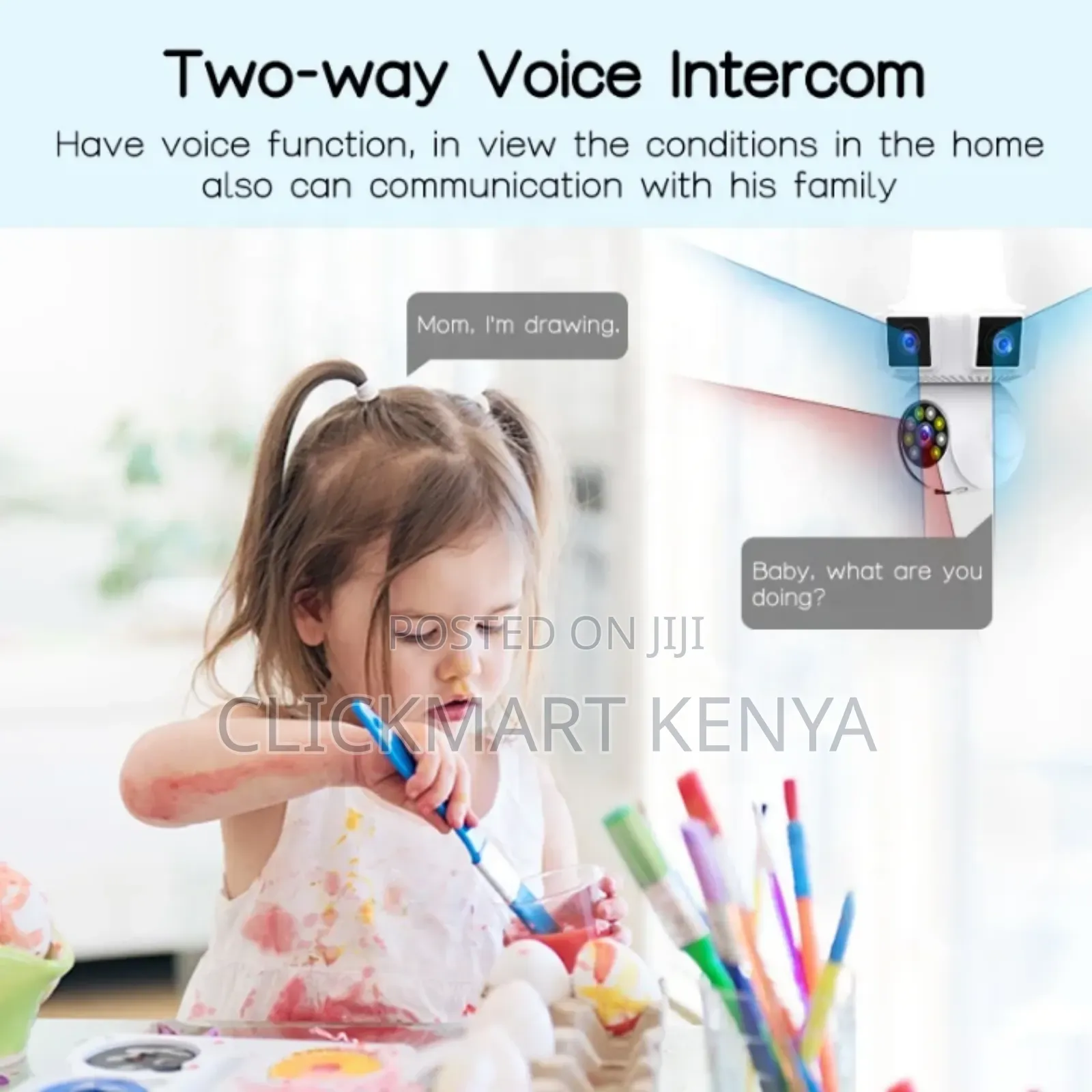 Triple Lens CCTV Camera Home Surveillance CCTV Camera