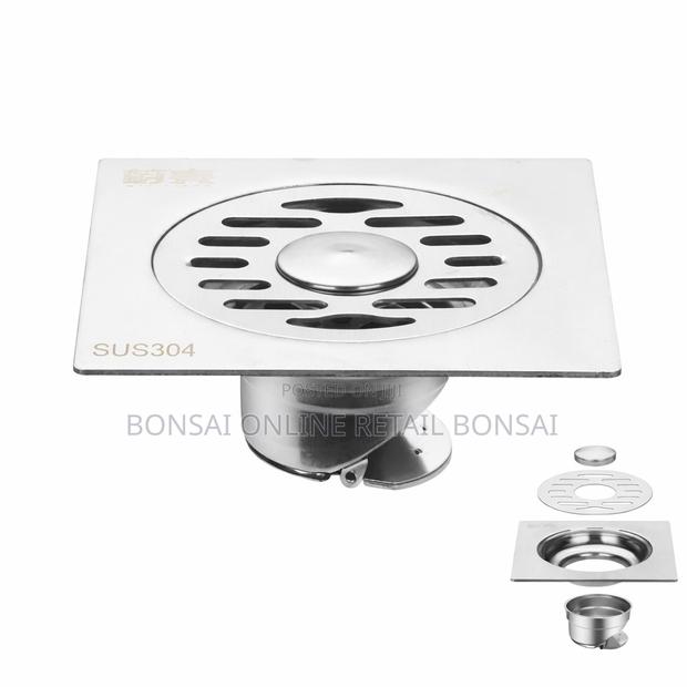 Sus304 Stainless Steel Floor Drain 12×12cm – Anti-Clog, Rust-Proof