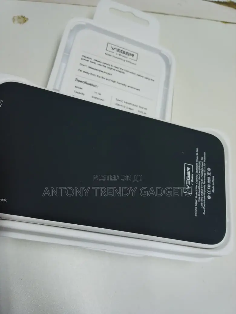 Veger V11w 25,000mah Portable Power Bank Dual Usb