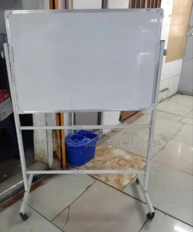3ftx2ft Magnetic Whiteboard With Wheeled Stand for Portability - main view