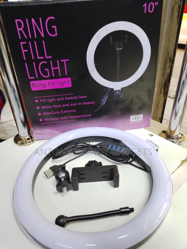 10 Inch Led Ring Light With Stand For Live Streaming & Makeup - main view