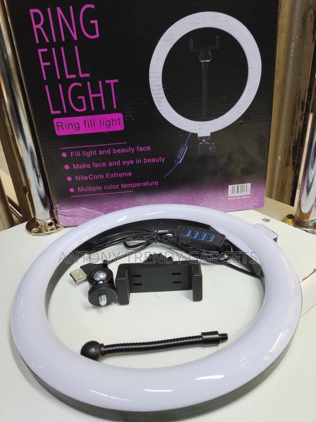 10 Inch Led Ring Light With Stand For Live Streaming & Makeup - thumbnail 3