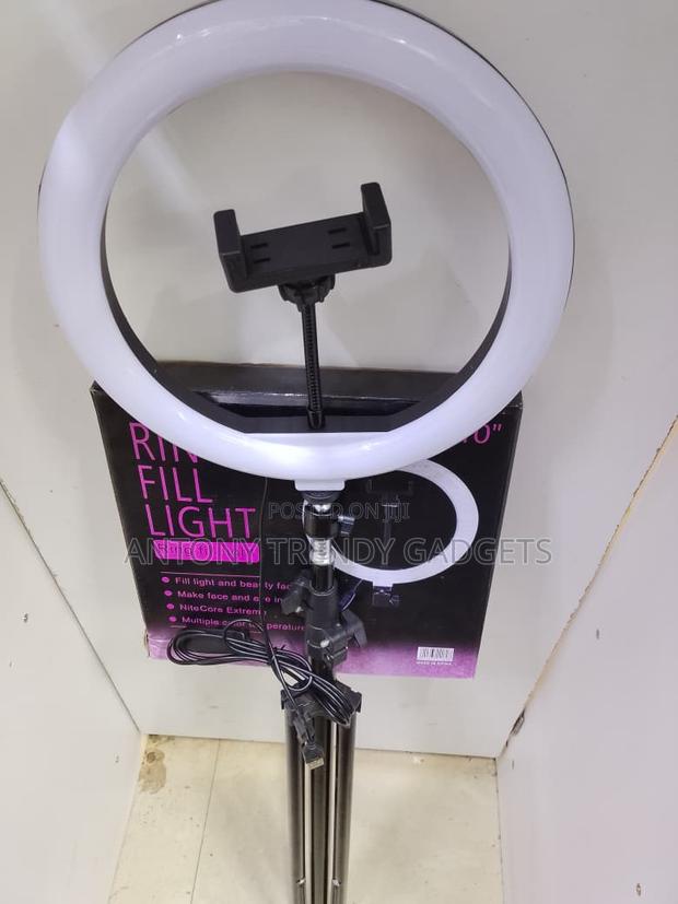 Usb 10” Ring Fill Light Kit With Tripod & Phone Holder - thumbnail 2