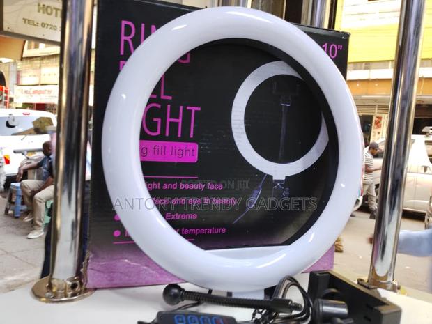 10 Inch Dimmable Led Ring Light Stand For Photography & Video - thumbnail 2