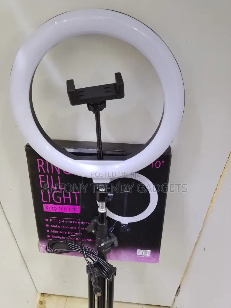 Professional 10” Led Ring Light With Stand For Tiktok & Zoom