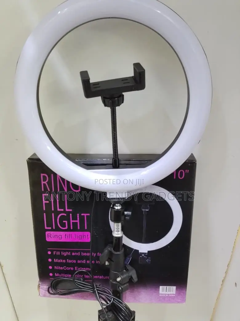 Professional 10” Led Ring Light With Stand For Tiktok & Zoom