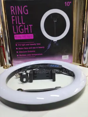 Usb 10” Ring Light With Stand – Perfect Lighting for Video Calls