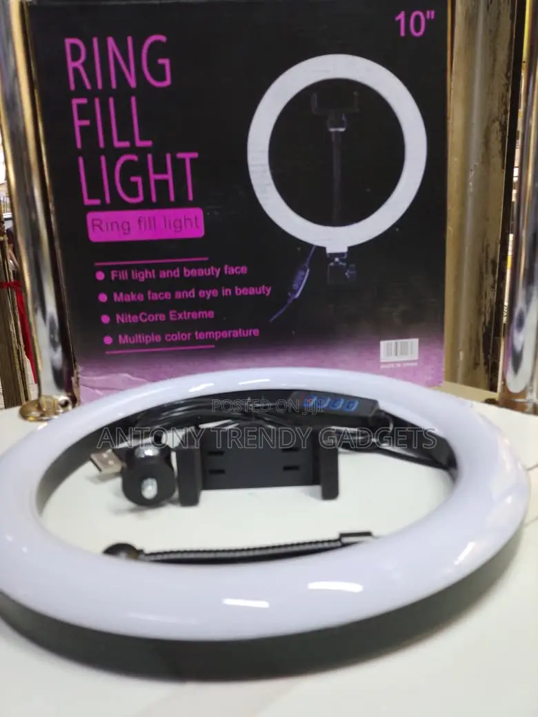 Usb 10” Ring Light With Stand – Perfect Lighting for Video Calls