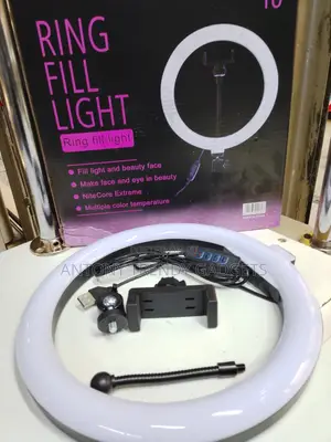 Usb 10” Ring Light With Stand – Perfect Lighting for Video Calls