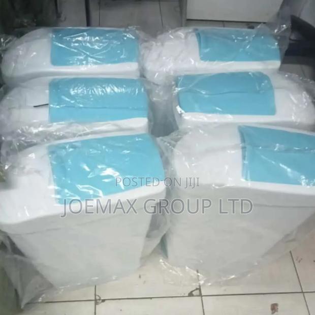 White Sanitary Bins - main view