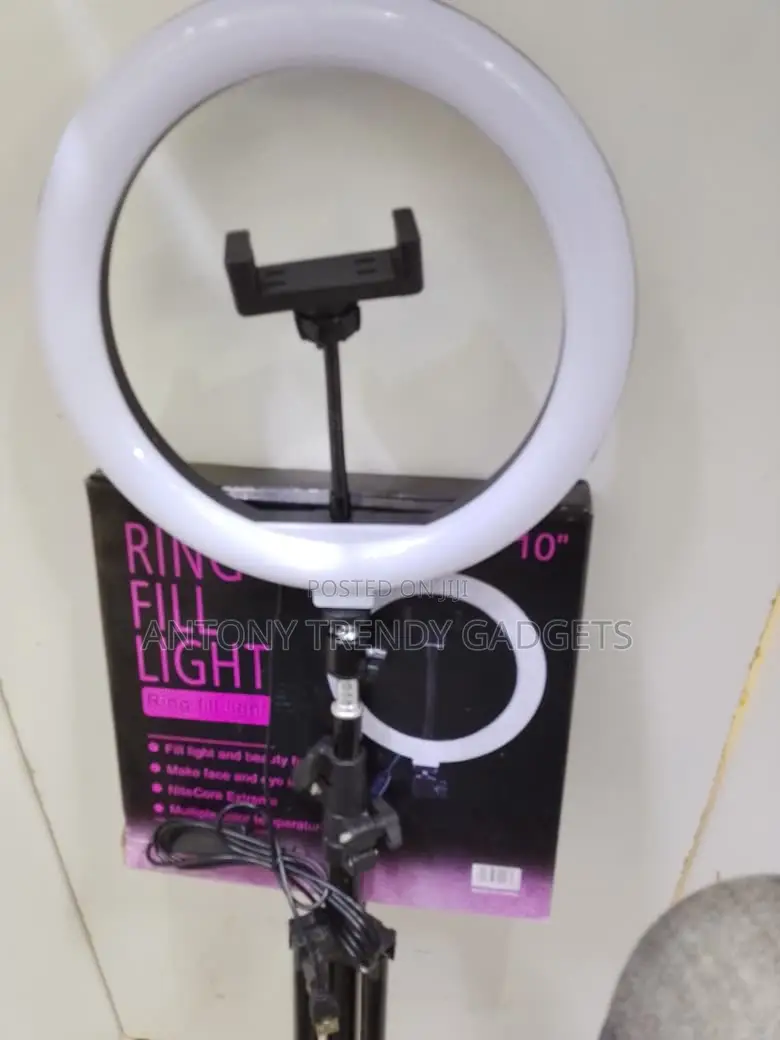 Professional 10” Usb Ring Light With Tripod Stand Phone Holder