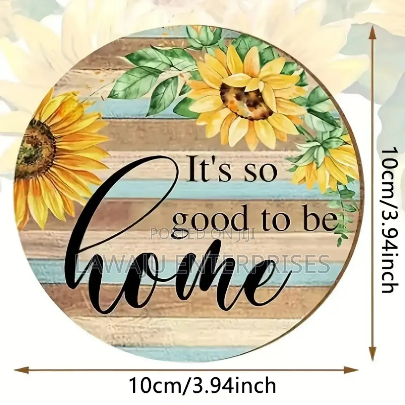 Sunflower-themed Drink Coasters
