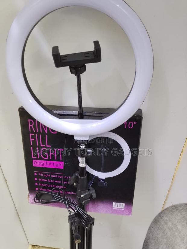 10-inch Usb Led Ring Light Kit With Stand For Content Creators - thumbnail 2
