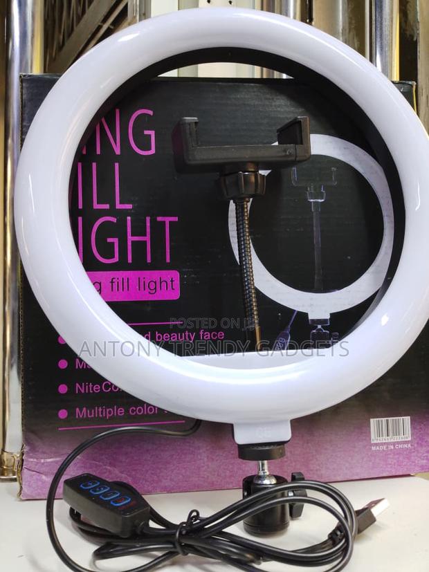 Usb Powered 10” Ring Light With Adjustable Stand