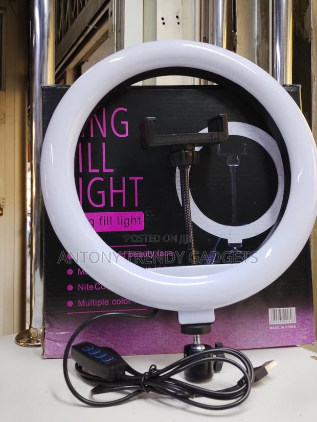 Dimmable 10” Led Ring Fill Light With Stand - main view