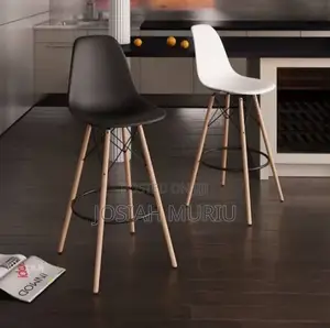 Eames Kitchen Island Stool Chair– High Bar Stool With Ergonomic Seat