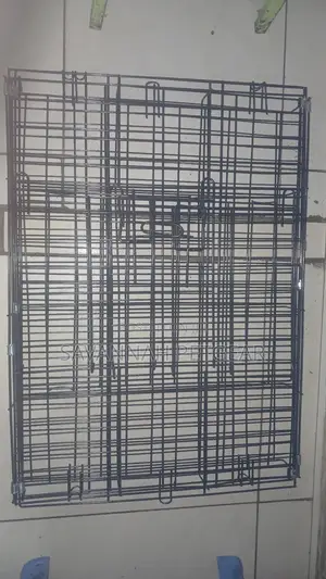 Pink, Folding Metal Wire Dog Crate or Pet Kennel - Medium Size