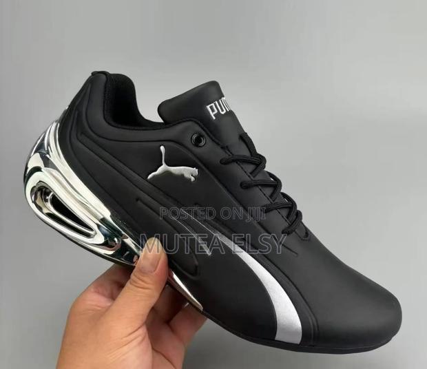 Black White Black Puma Sneakers - main view
