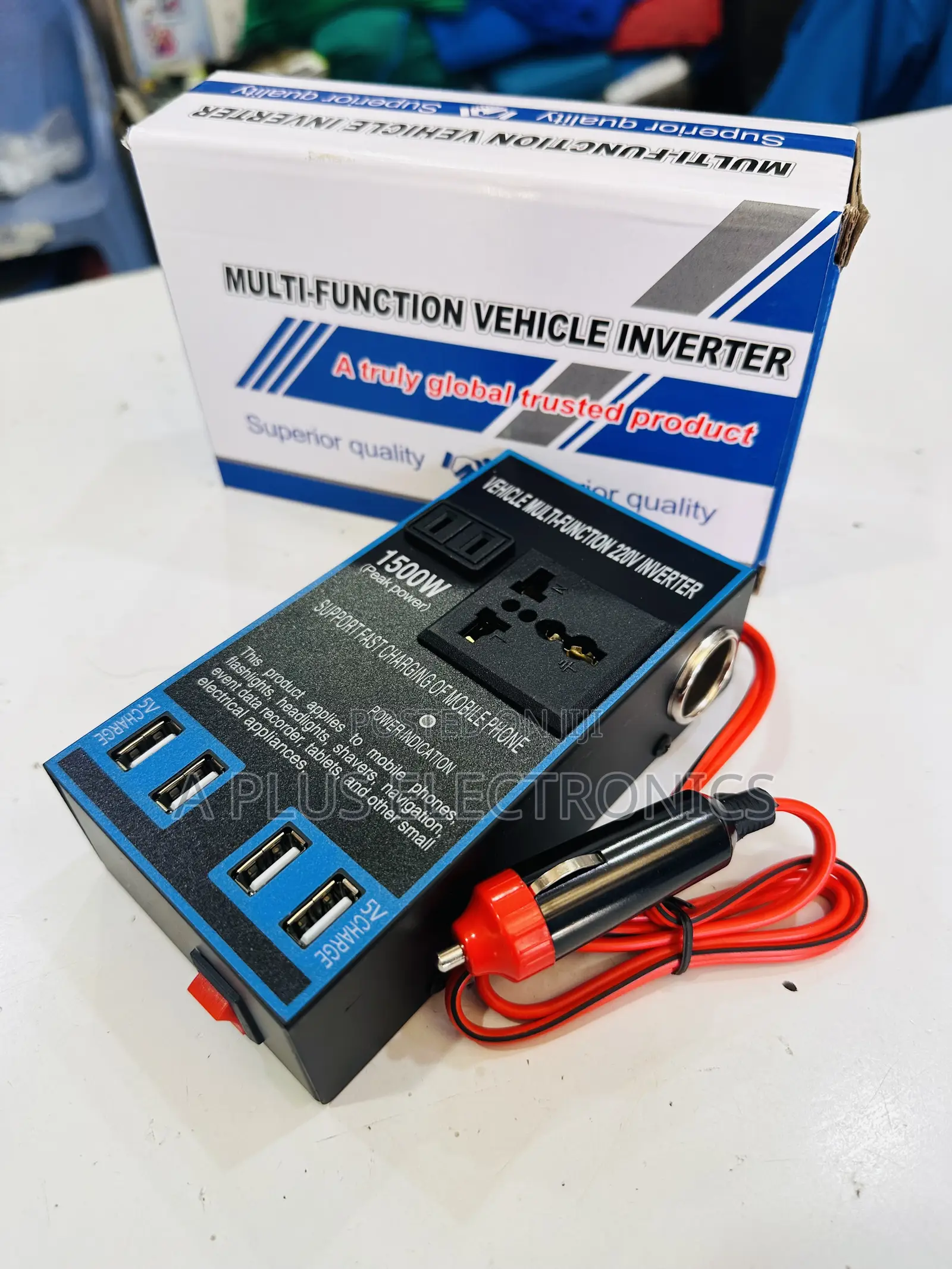 1500w Car Inverter – Plug Play, Very Reliable