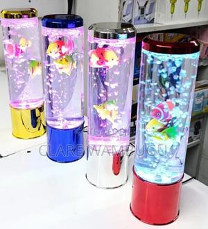 Led Water Bubble Aquarium Column 28cm | Color Changing Fish - main view