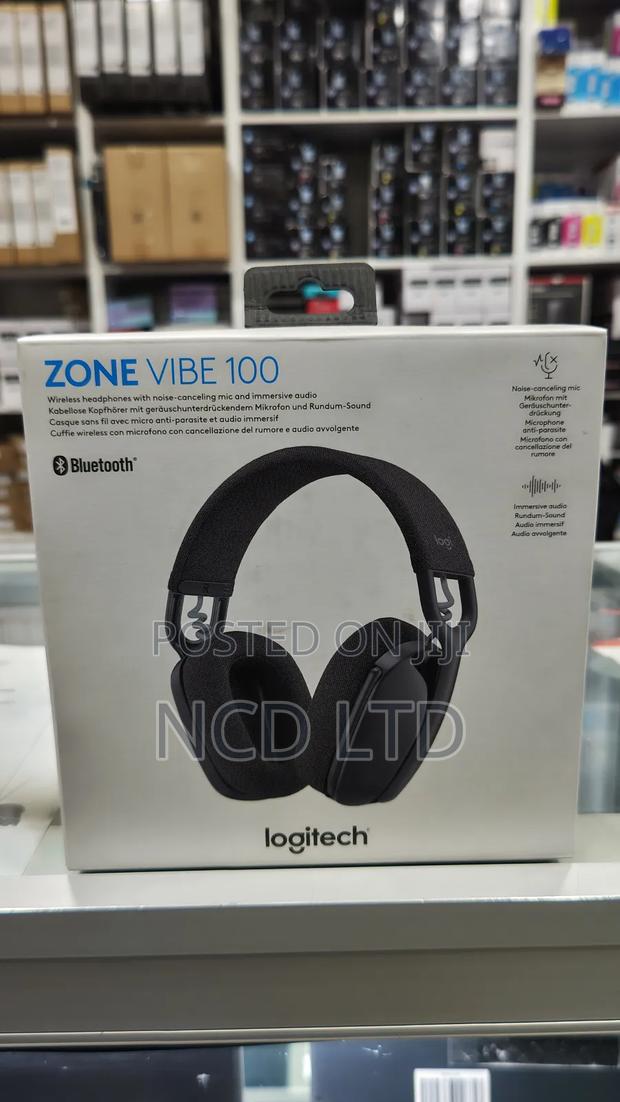 Logitech Zone Vibe 100 Wireless Headset (Graphite) - main view