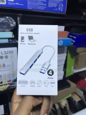 Ultra Compact 4-Port Usb Hub - Portable for Laptops Travel