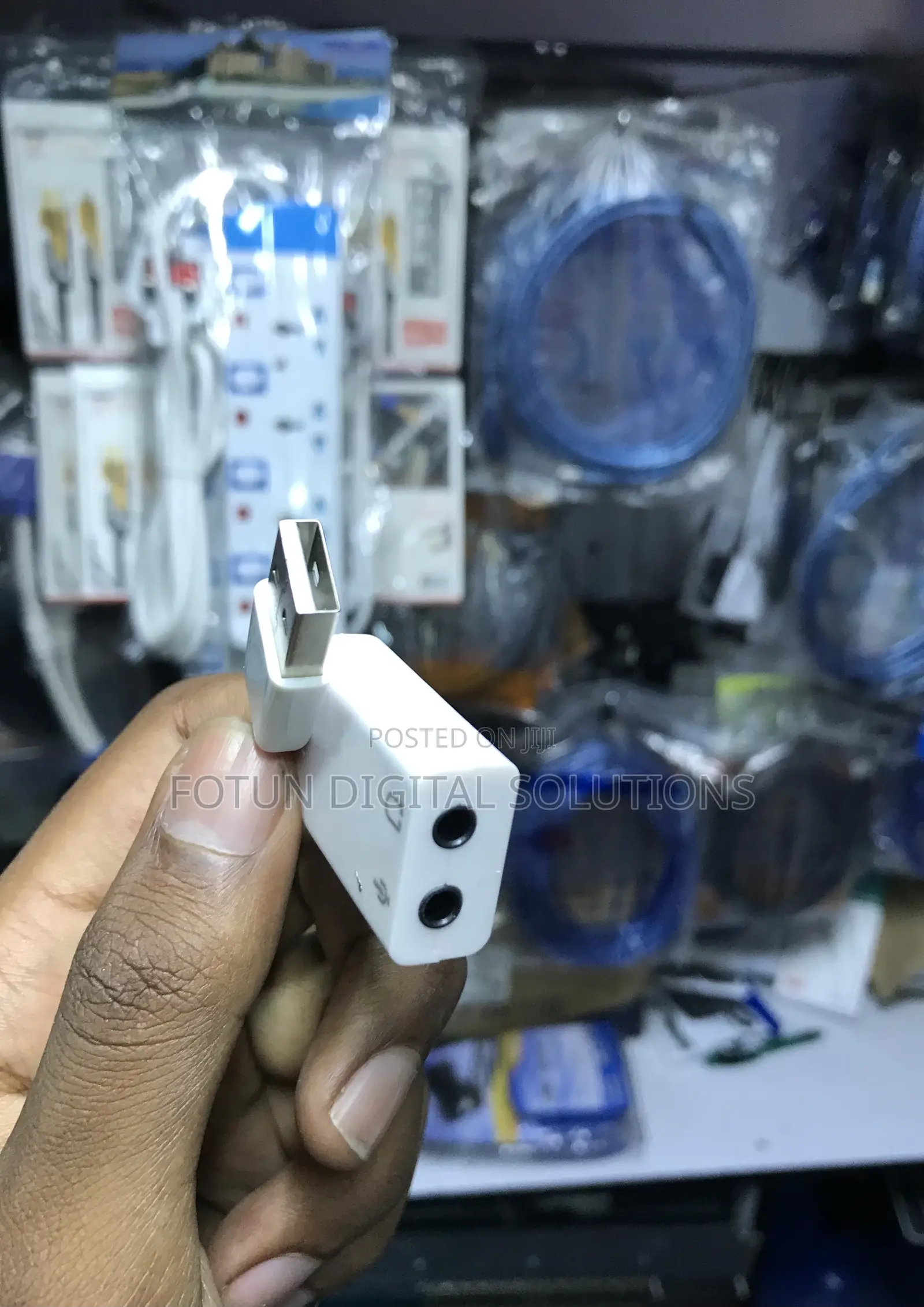 External Usb Audio Adapter Card With 3.5mm Mic Headphone Ports