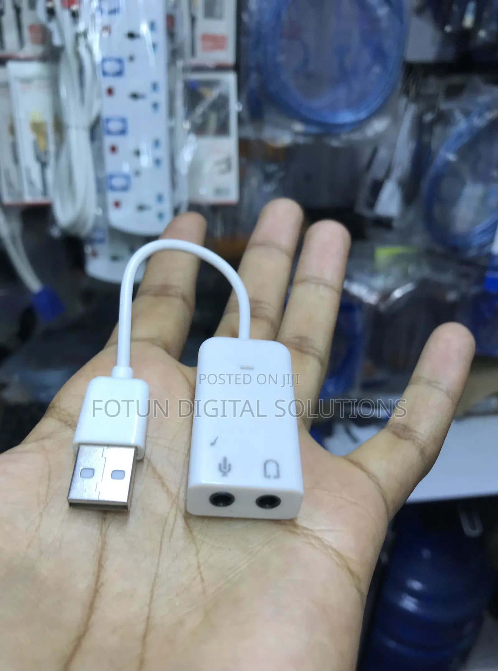 Usb to Aux Audio Adapter - For Headphones Microphone on Pc